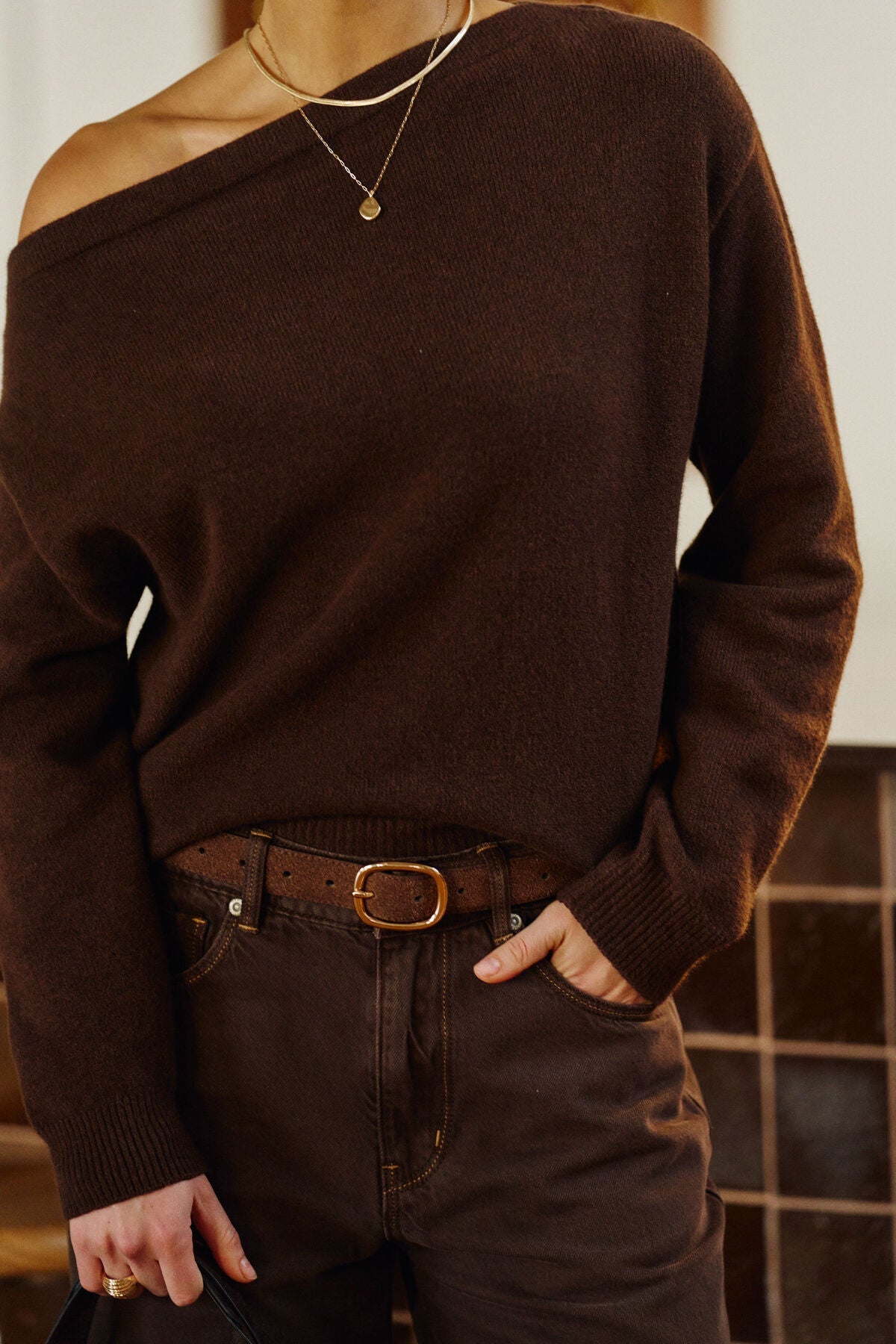 Buy Ceres Life - Rani Off Shoulder Knit by Ceres Life - at Hamish + Grace