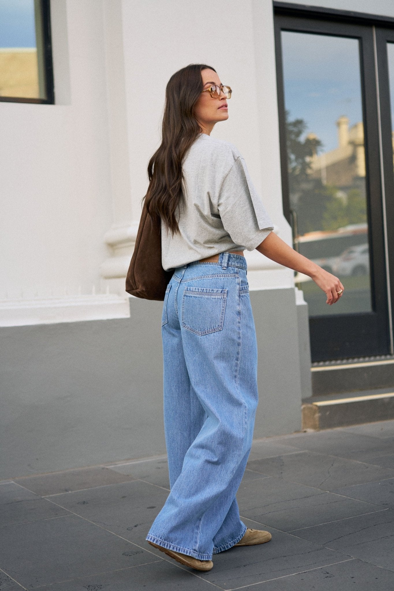 Buy Ceres Life - Reese Wide Jean - Vintage Blue by Ceres Life - at Hamish + Grace