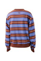 Buy Ceres Life - Romy Crew - vintage blue pink clay burnt toffee stripe by Ceres Life - at Hamish + Grace