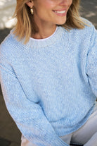 Buy Ceres Life - Sage Chunky Knit Crew - Sky Blue by Ceres Life - at Hamish + Grace