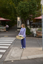 Buy Ceres Life - Scout Slouchy Long Sleeve Tee - Washed Navy/Pink Clay by Ceres Life - at Hamish + Grace