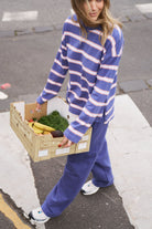 Buy Ceres Life - Scout Slouchy Long Sleeve Tee - Washed Navy/Pink Clay by Ceres Life - at Hamish + Grace