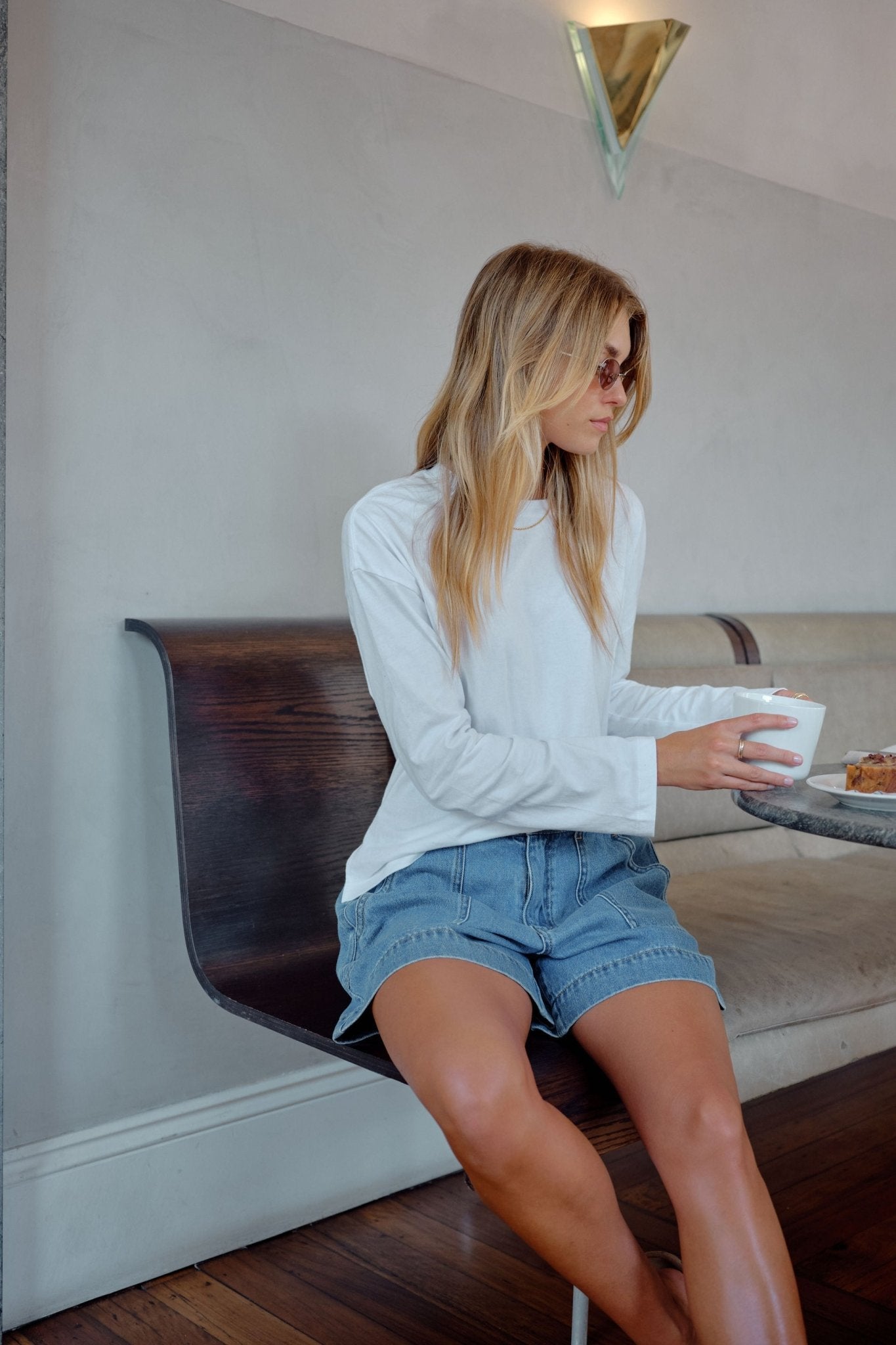 Buy Ceres Life - Scout Slouchy Long Sleeve Tee - White by Ceres Life - at Hamish + Grace