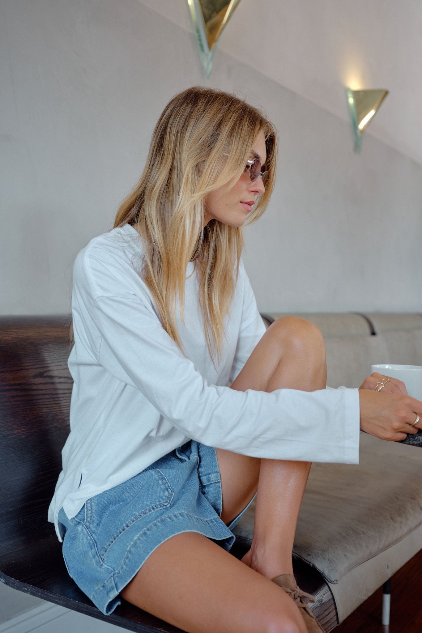 Buy Ceres Life - Scout Slouchy Long Sleeve Tee - White by Ceres Life - at Hamish + Grace