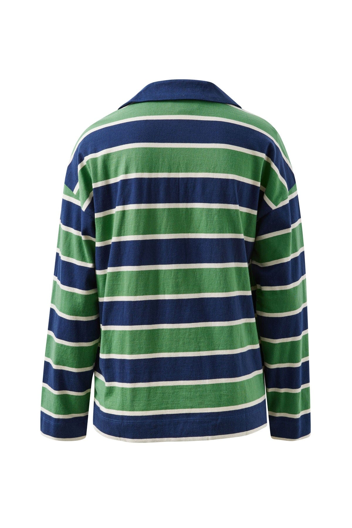Buy Ceres Life - Shelby Slouchy Rugby Top - pistachio/heritage navy stripe by Ceres Life - at Hamish + Grace