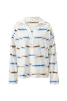 Buy Ceres Life - Shelby Slouchy Rugby Top - vanilla/brunette brown stripe by Ceres Life - at Hamish + Grace
