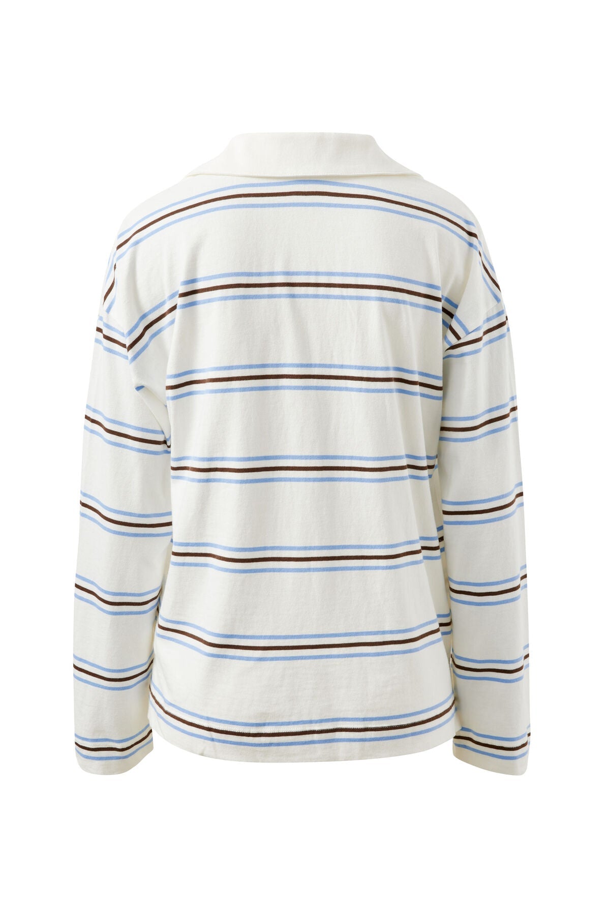 Buy Ceres Life - Shelby Slouchy Rugby Top - vanilla/brunette brown stripe by Ceres Life - at Hamish + Grace