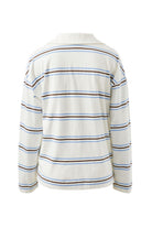 Buy Ceres Life - Shelby Slouchy Rugby Top - vanilla/brunette brown stripe by Ceres Life - at Hamish + Grace