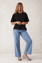 Buy Ceres Life - Stevie Slouchy Tee - Black by Ceres Life - at Hamish + Grace