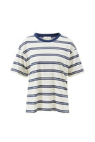 Buy Ceres Life - Stevie Slouchy Tee - Milk/Heritage Navy Stripe by Ceres Life - at Hamish + Grace