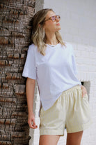Buy Ceres Life - Stevie Slouchy Tee - White by Ceres Life - at Hamish + Grace