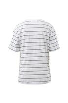Buy Ceres Life - Stevie Slouchy Tee - white/phantom stripe by Ceres Life - at Hamish + Grace