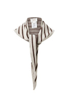 Buy Ceres Life - Sully Triangle Knit Scarf - Oatmeal Marle/Chocolate Stripe by Ceres Life - at Hamish + Grace