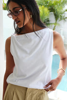 Buy Ceres Life - Tahlia Twist Strap Tank - White by Ceres Life - at Hamish + Grace