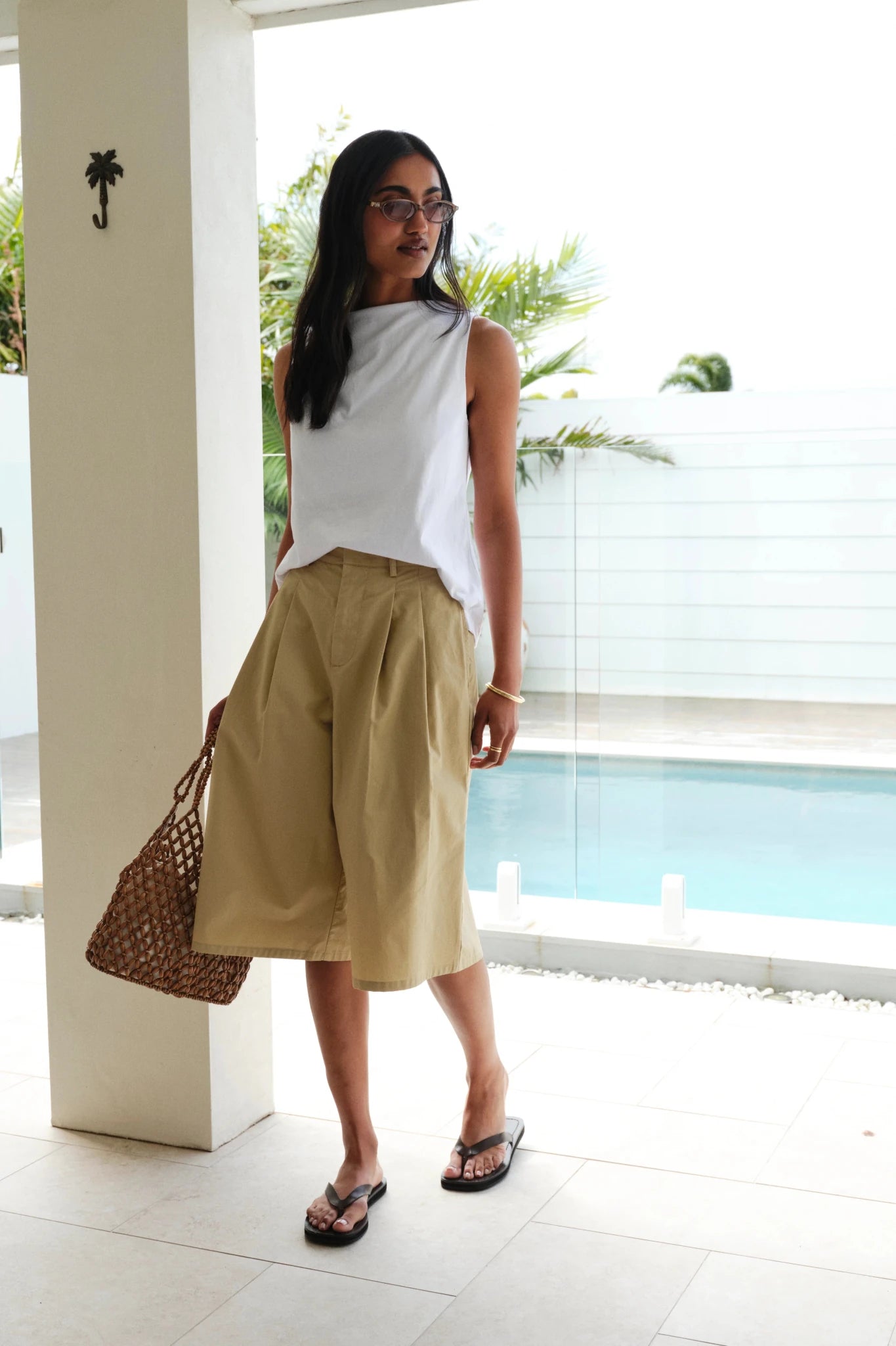 Buy Ceres Life - Tahlia Twist Strap Tank - White by Ceres Life - at Hamish + Grace