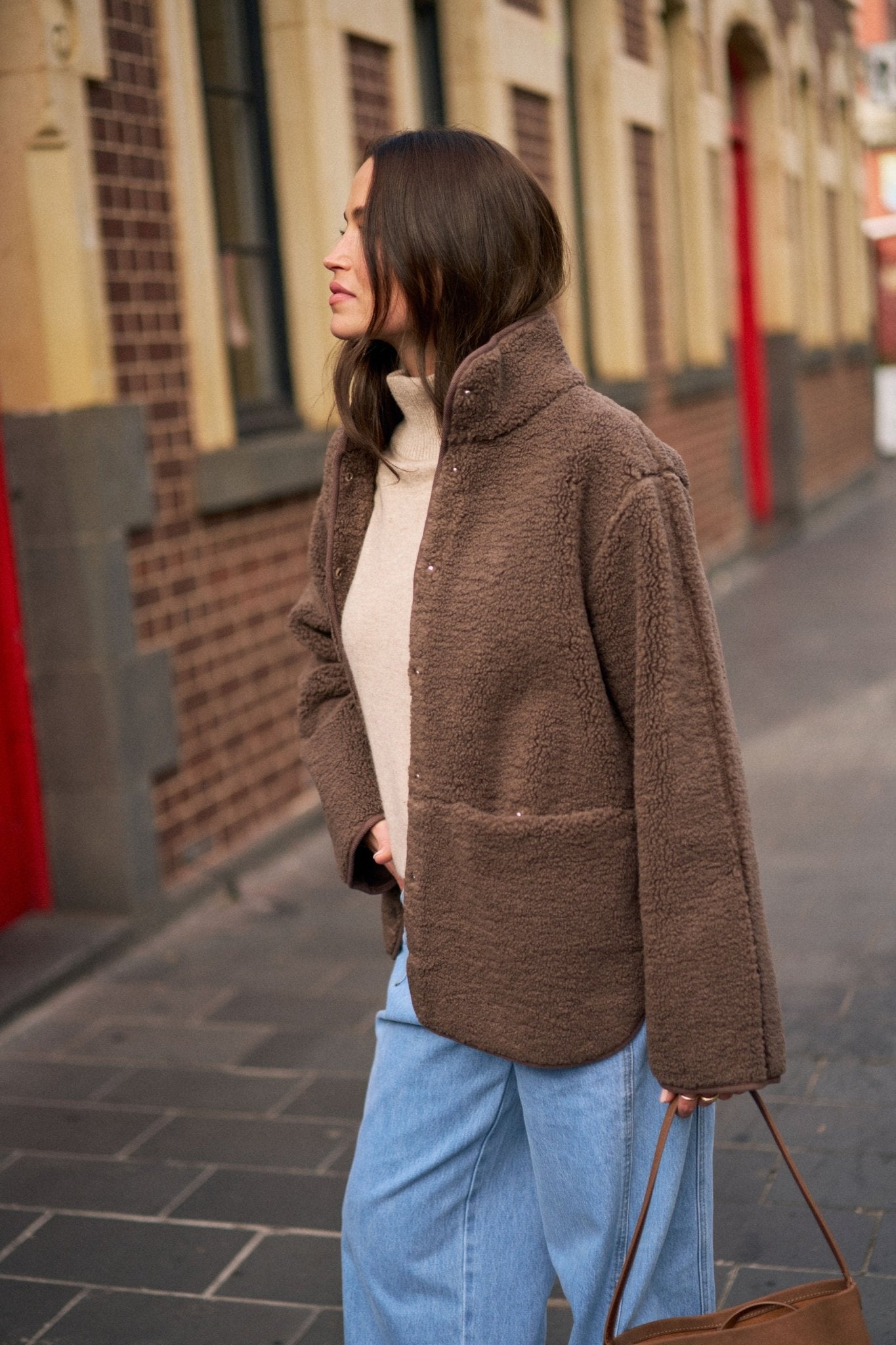 Buy Ceres Life - Teddy Jacket - Chocolate by Ceres Life - at Hamish + Grace