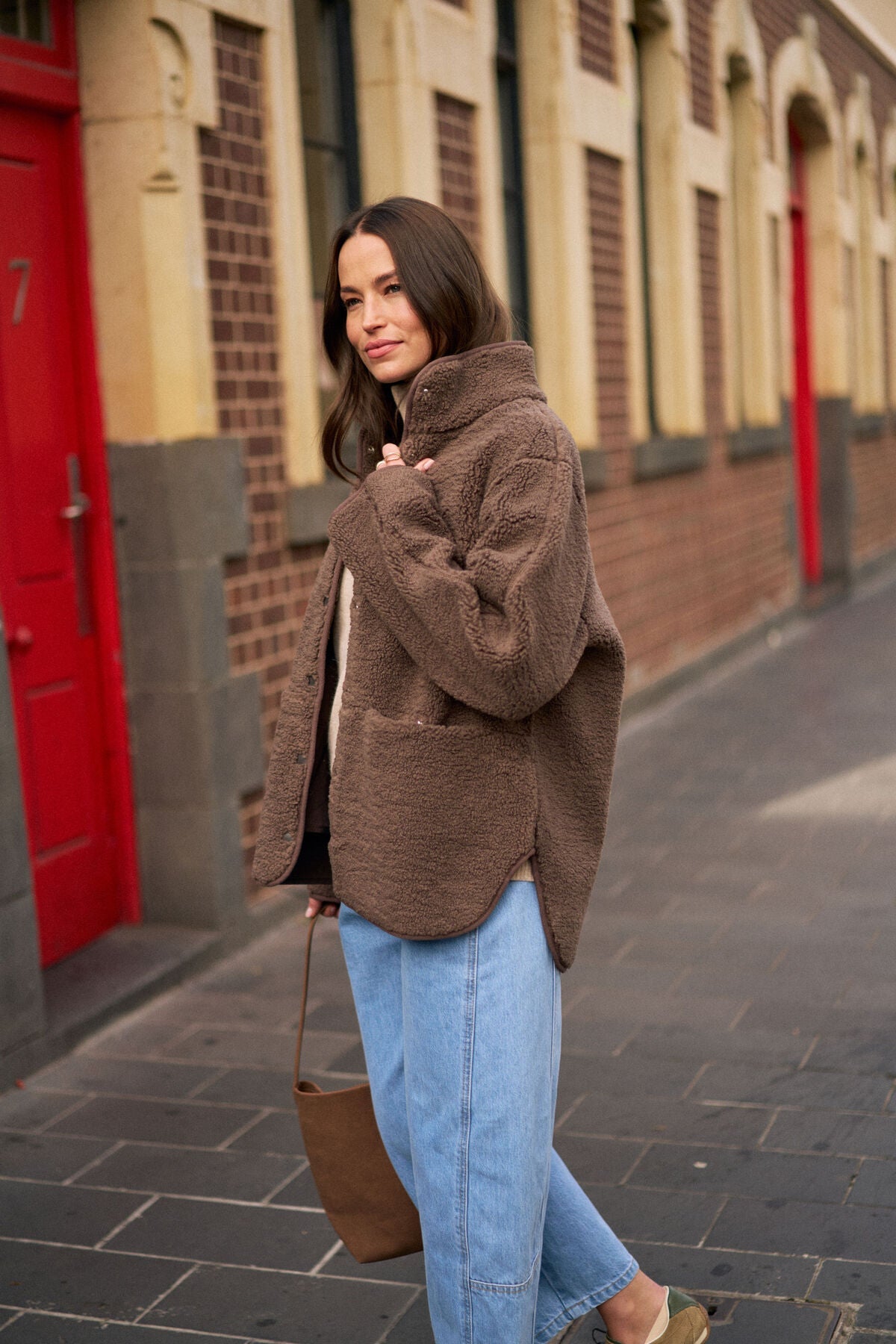 Buy Ceres Life - Teddy Jacket - Chocolate by Ceres Life - at Hamish + Grace