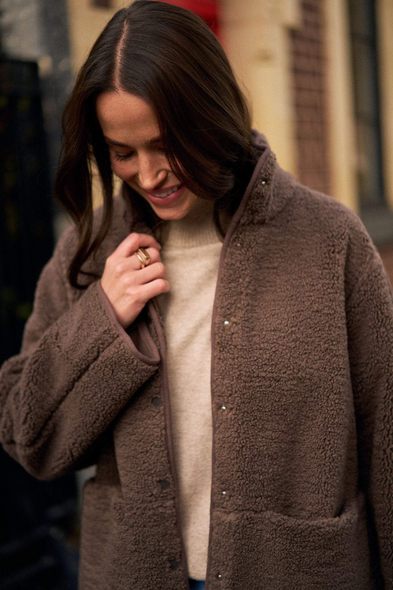 Buy Ceres Life - Teddy Jacket - Chocolate by Ceres Life - at Hamish + Grace