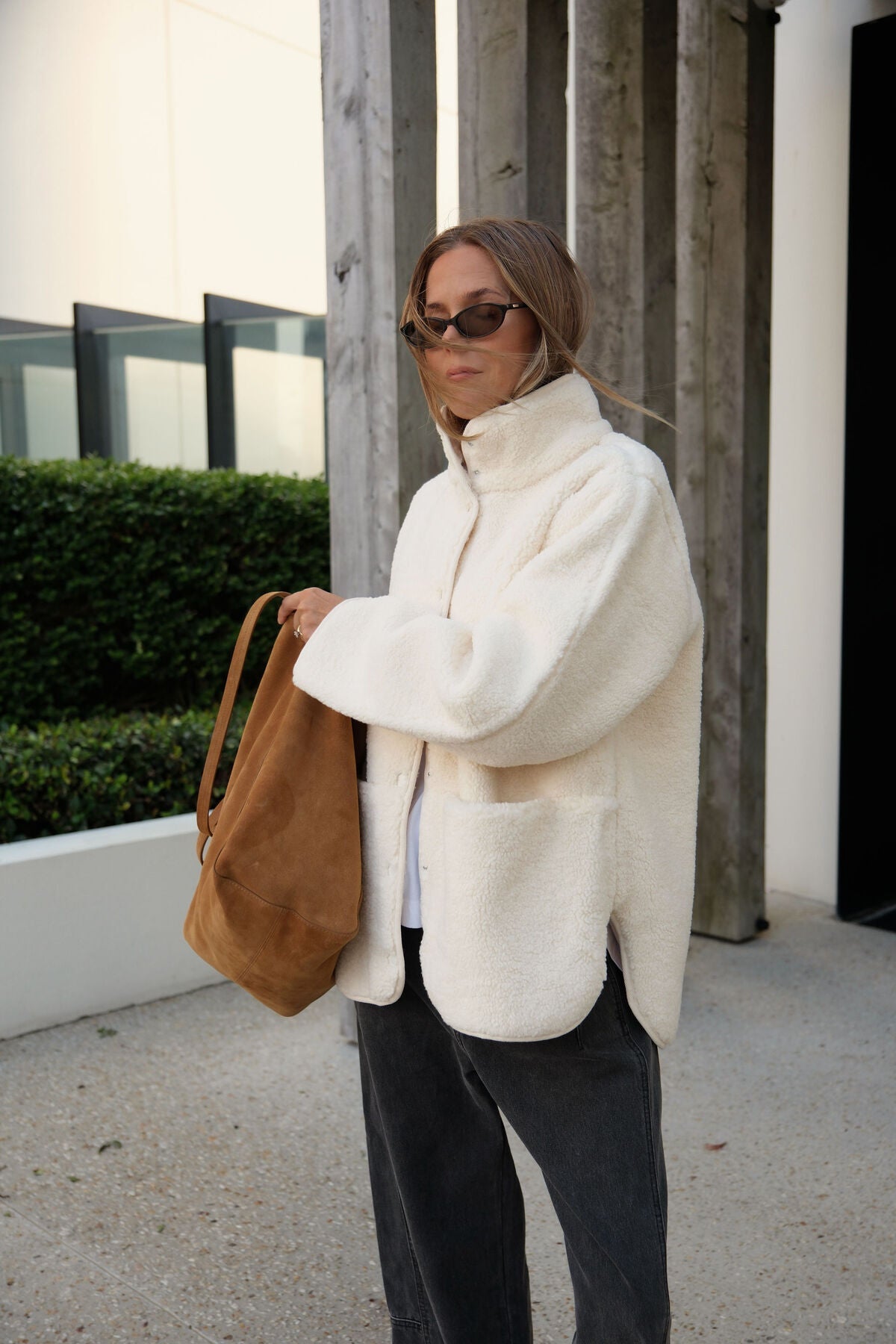 Buy Ceres Life - Teddy Jacket - Marshmallow by Ceres Life - at Hamish + Grace