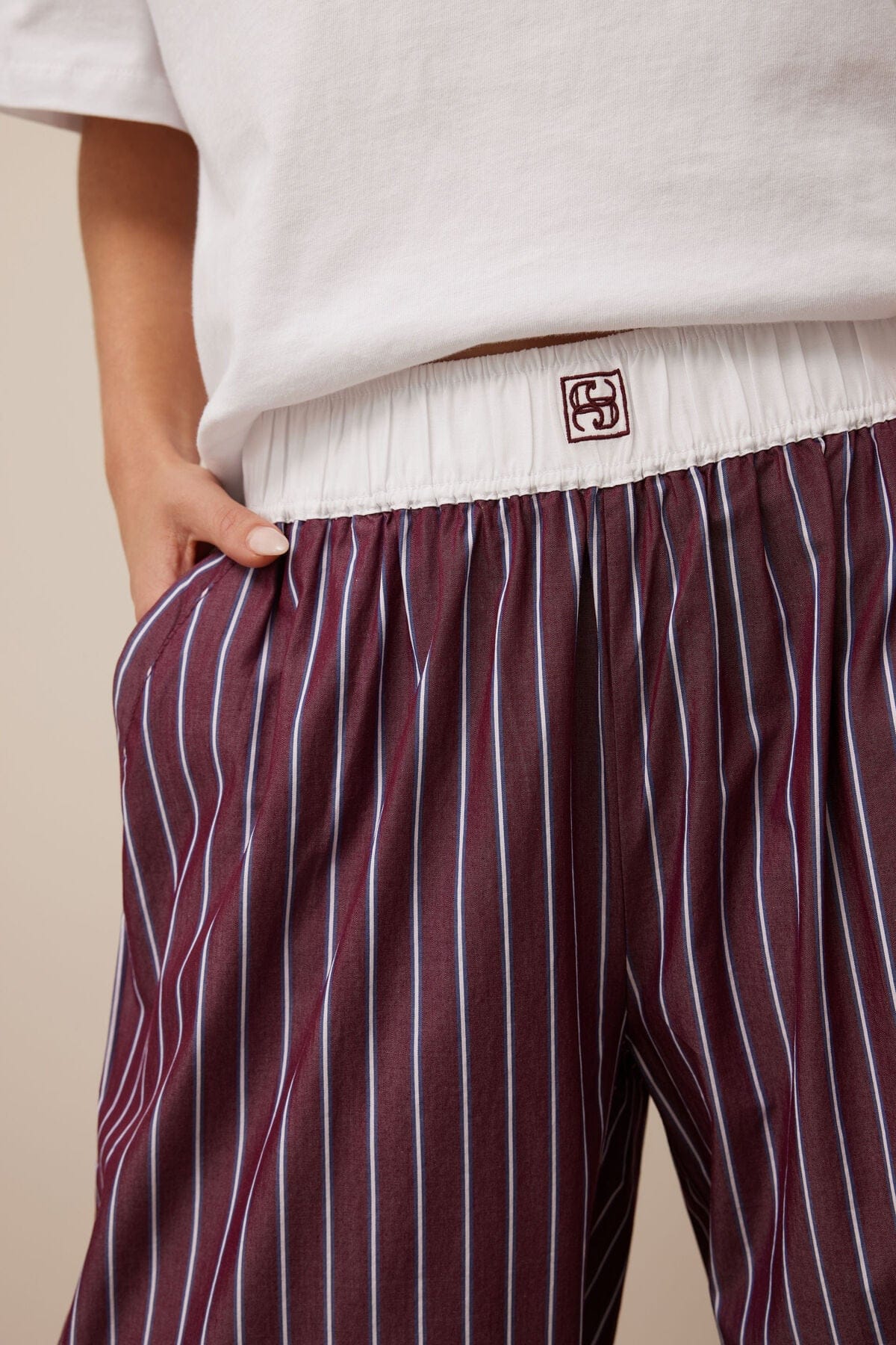 Buy Ceres Life - The Lounge Pant - Burgundy by Ceres Life - at Hamish + Grace