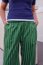Buy Ceres Life - The Lounge Pant - Green Stripe by Ceres Life - at Hamish + Grace