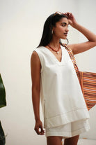 Buy Ceres Life - Winnie Tunic/Fresh Ecru by Ceres Life - at Hamish + Grace