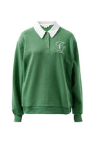 Buy Ceres Life - Wren Rugby Sweat - Pistachio white club logo by Ceres Life - at Hamish + Grace