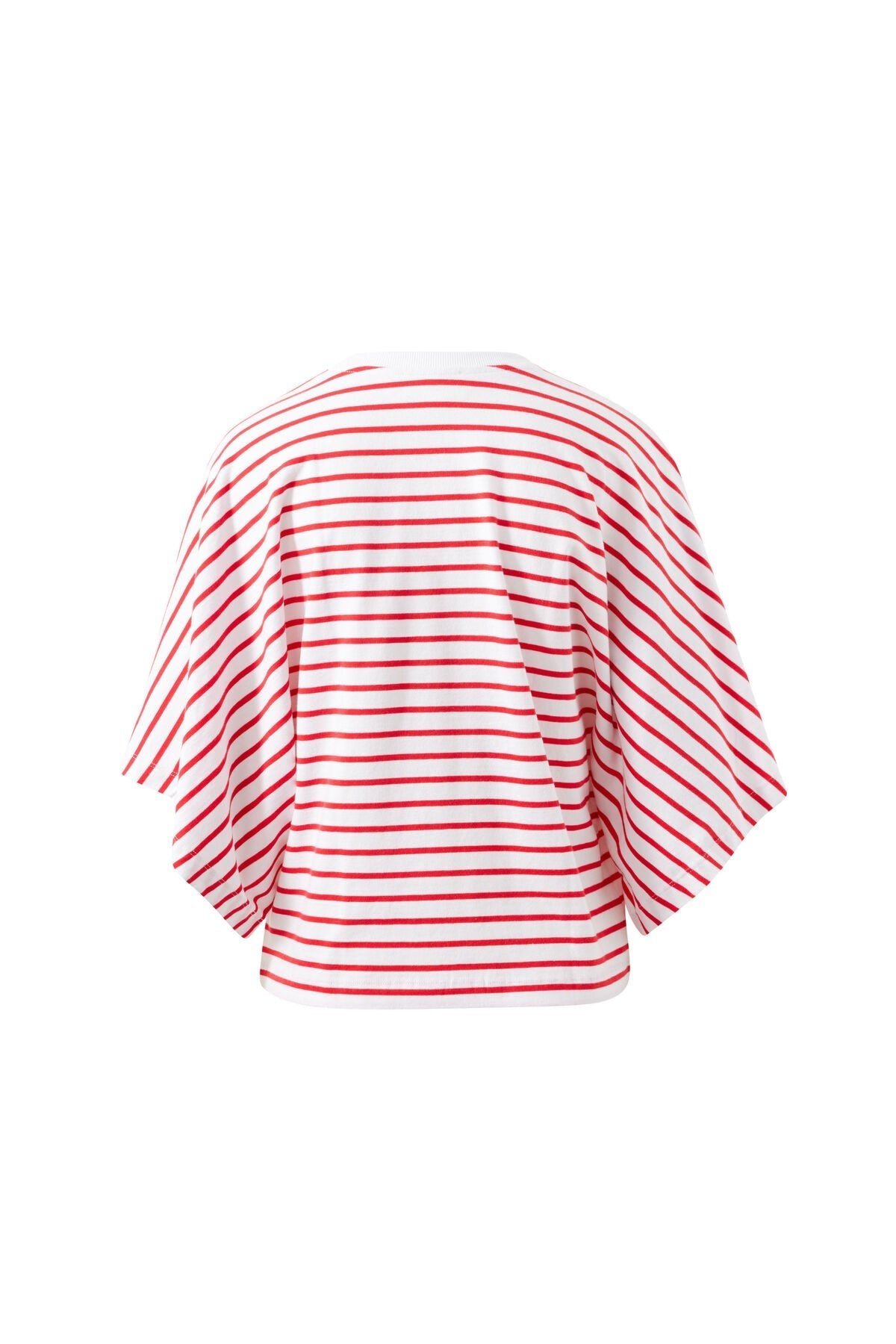 Buy Ceres - Lucy Relaxed Sleeve Tee - white/heritage red stripe by Ceres Life - at Hamish + Grace