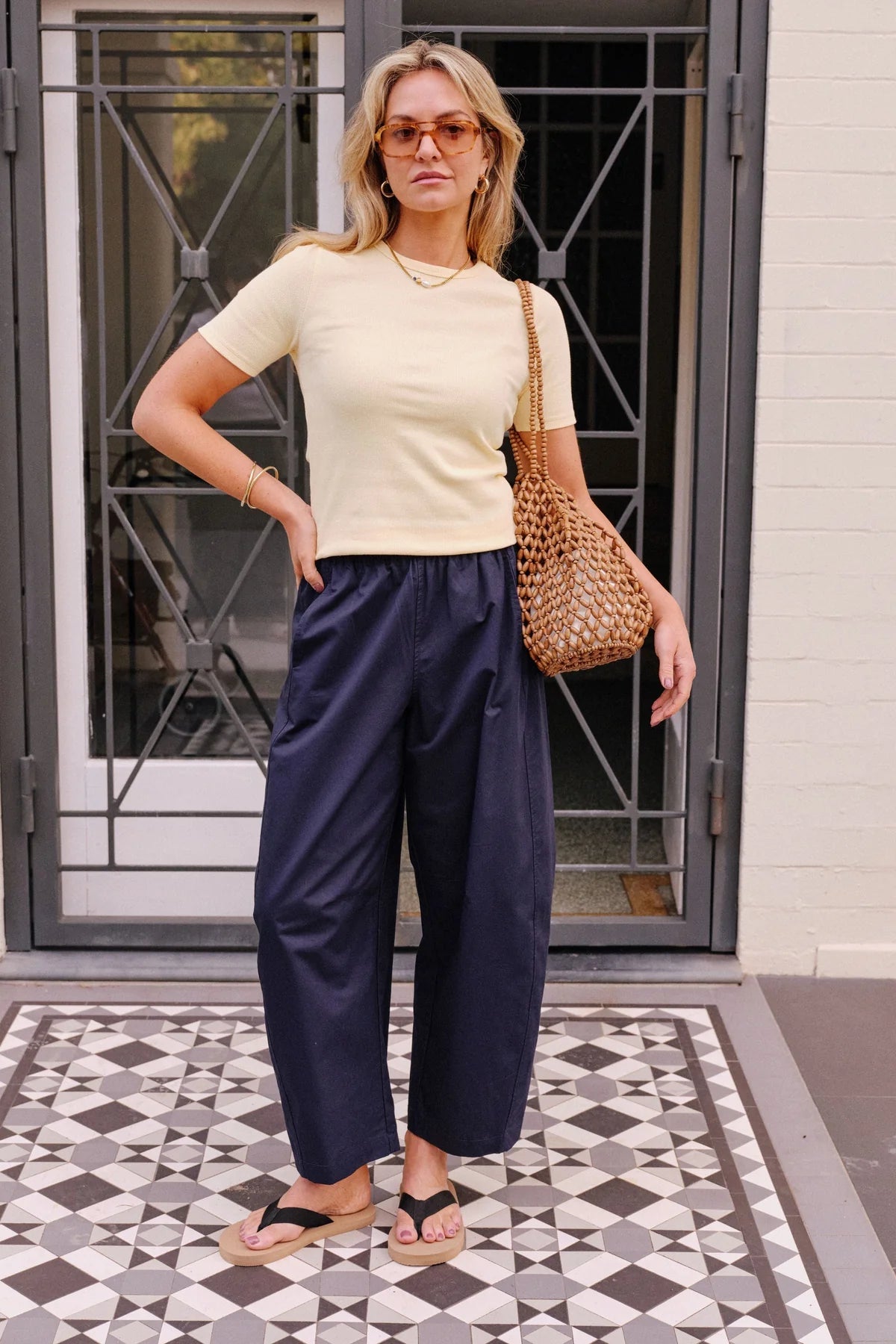 Buy Ceres - Luella Rib Tee - Butter by Ceres Life - at Hamish + Grace