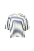 Buy Ceres - Phoebe Premium Tee/Milk/Prussian Blue Stripe by Ceres Life - at Hamish + Grace