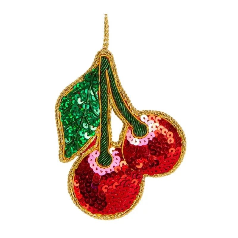 Buy Cherrylicious Sequin Christmas Tree Decoration by Velvet + Vixen - at Hamish + Grace