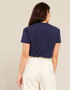 Buy Classic Crew Neck T-Shirt - Navy by Boody - at Hamish & Grace