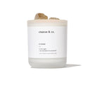 Buy Cleanse And Co - Citrine Crystal Candle 400g - Honeysuckle by Cleanse And Co - at Hamish & Grace