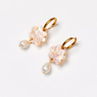 Buy Cloud + Pearl Earrings - Gold Swirl by Martha Jean - at Hamish & Grace