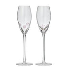 Buy Coast to Coast - Amore S/2 Glass Flute 7x25.5cm Clr/Pink by Coast to Coast - at Hamish + Grace