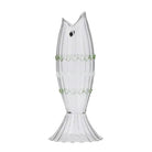 Buy Coast To Coast - Eliza Fish Glass Vase Green/White by Coast to Coast - at Hamish + Grace