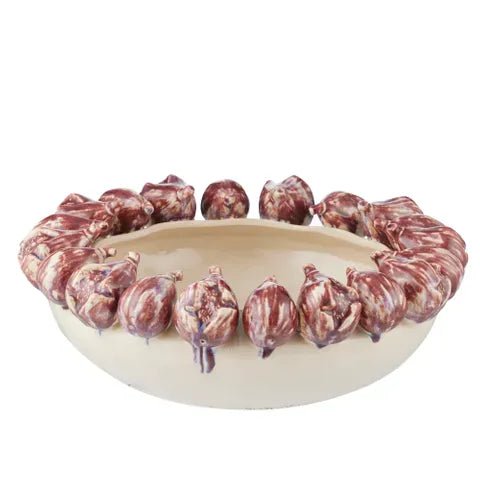 Buy Coast To Coast - Fico Ceramic Bowl 37x13.5cm Ivory/Russet by Coast to Coast - at Hamish + Grace