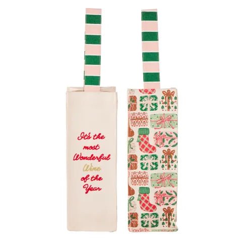 Buy Coast to Coast - Gift Motif Cotton Bottle Bag 10x32cm by Coast to Coast - at Hamish + Grace