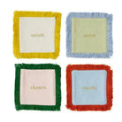 Coast to Coast Homeware Coast To Coast - Cheers Set of 4 Cotton Coasters