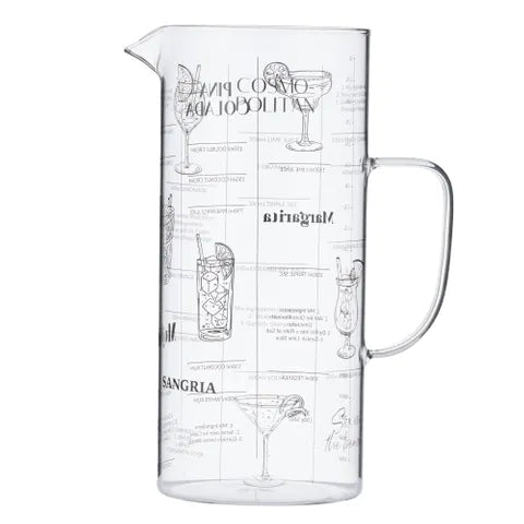 Buy Coast to Coast - Make Me A Cocktail Glass Jug 11x25cm by Coast to Coast - at Hamish + Grace