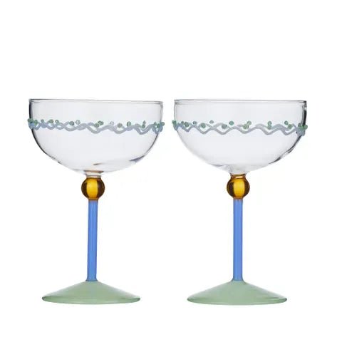 Buy Coast to Coast - Mexicola S/2 Coupe Glass 11.5x16.5cm by Coast to Coast - at Hamish + Grace