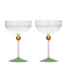 Buy Coast to Coast - Mexicola S/2 Coupe Glass 11.5x16.5cm Green by Coast to Coast - at Hamish + Grace