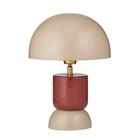 Buy Coast to Coast - Rio Metal Lamp 25x33cm Taupe/Russet by Coast to Coast - at Hamish + Grace