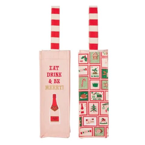 Buy Coast to Coast - Xmas Stamp Cotton Bottle Bag | Multi by Coast to Coast - at Hamish + Grace