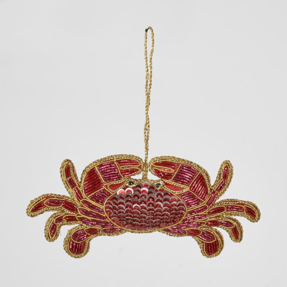 Buy Crabbing Around - Sequin Tree Hanging Decoration by Velvet + Vixen - at Hamish + Grace
