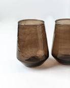 Creative Women Australia Homewares Handblown Hammered Glass Water Tumbler - Set of 2: Clear
