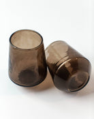 Creative Women Australia Homewares Handblown Hammered Glass Water Tumbler - Set of 2: Clear