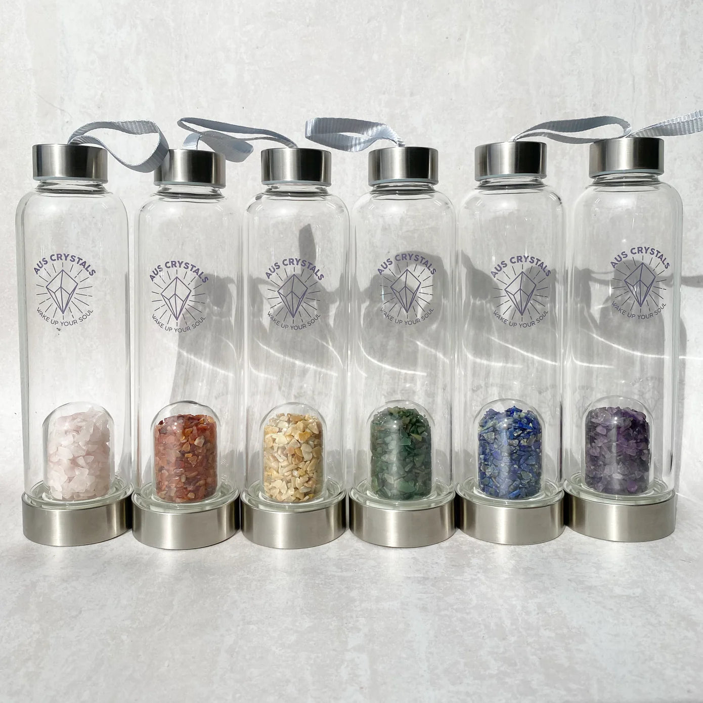 Buy Crystal Infused Water Bottles - Carnelian by Aus Crystals - at Hamish & Grace