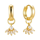 Buy Deco Huggie Earring - 14ct Gold by Hamish + Grace - at Hamish + Grace