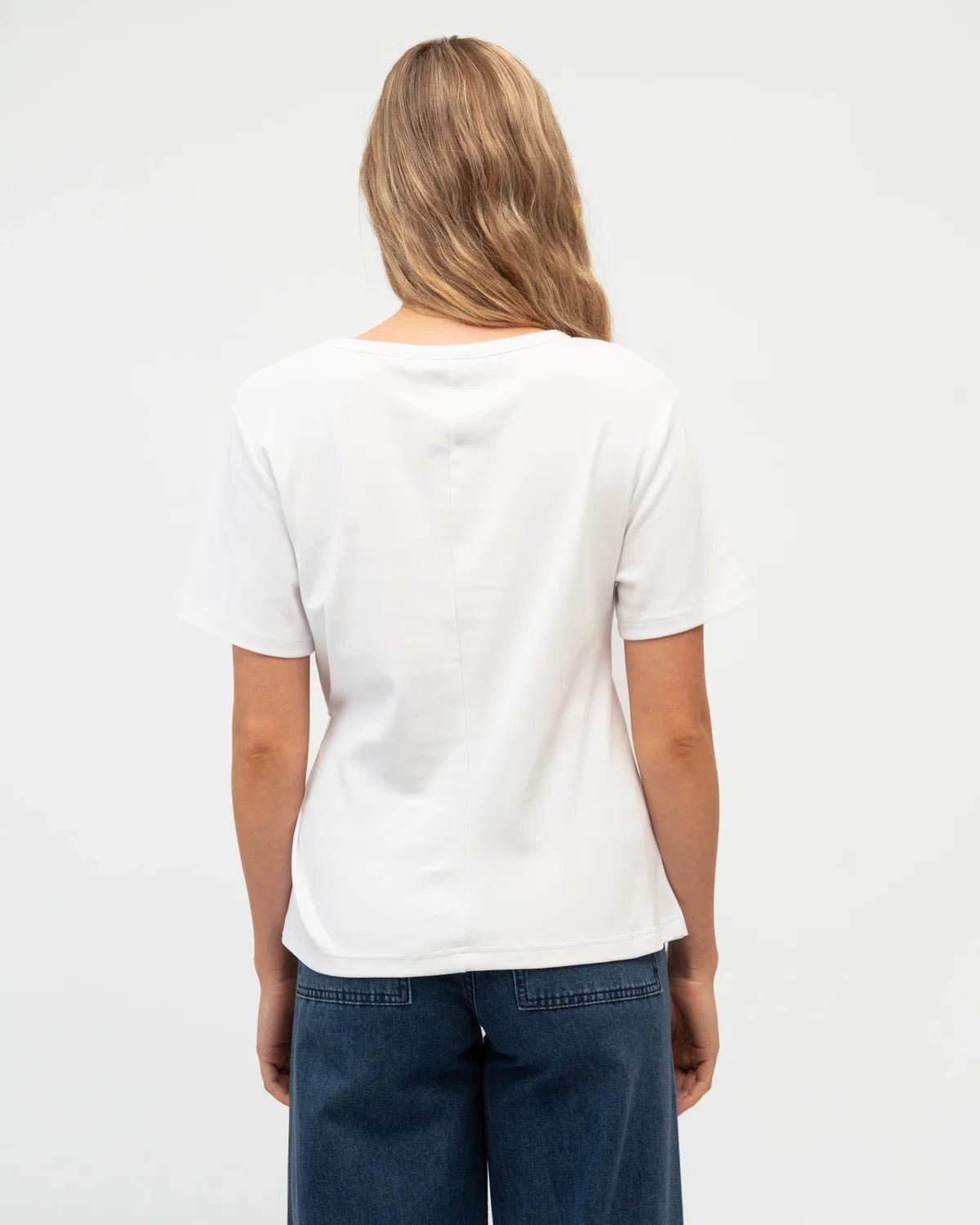 Buy Ebby and I - Blue Mood Tee - White by Ebby and I - at Hamish + Grace